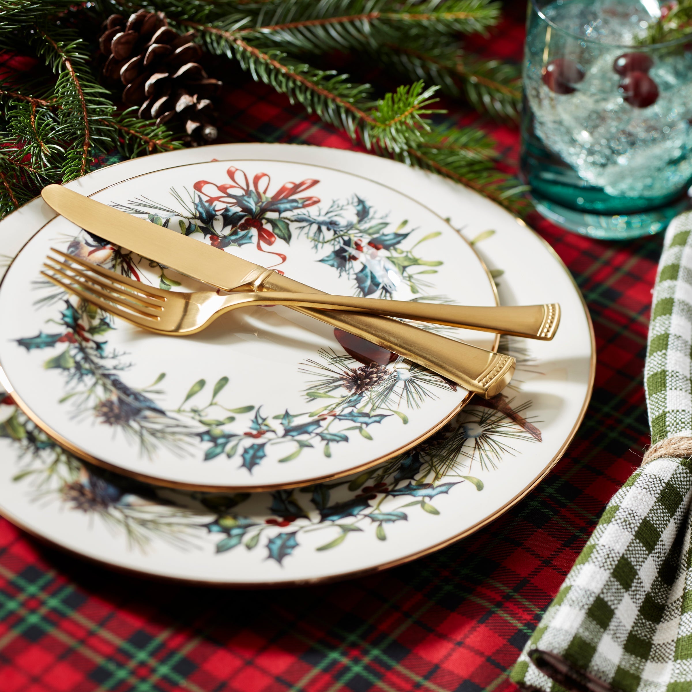 Lenox Westmore Portola Gold Satin 20-Piece Flatware Set - Image 18