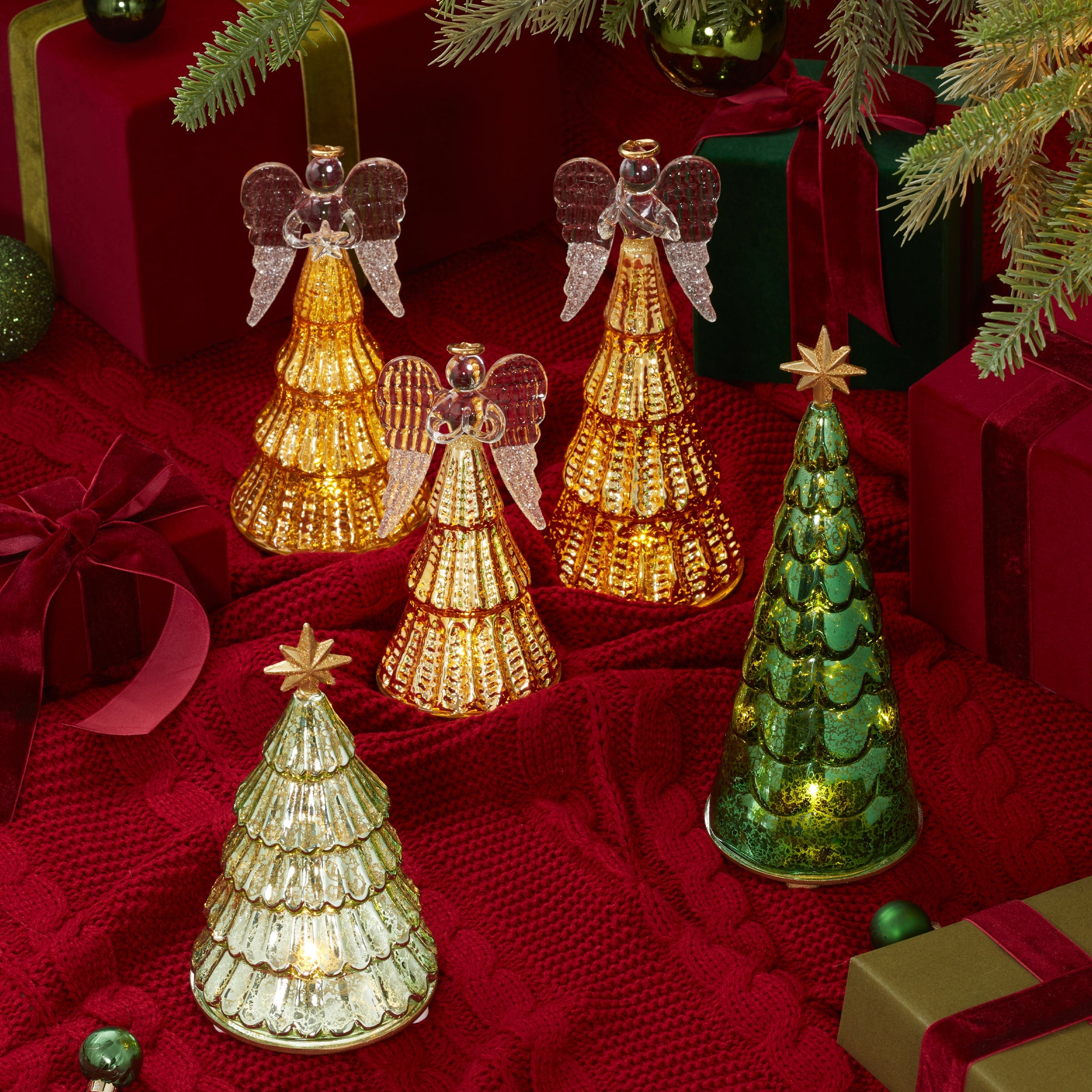 Lenox Westmore Radiant Light Lit Angel Figurines 3-Piece Set - Image 3