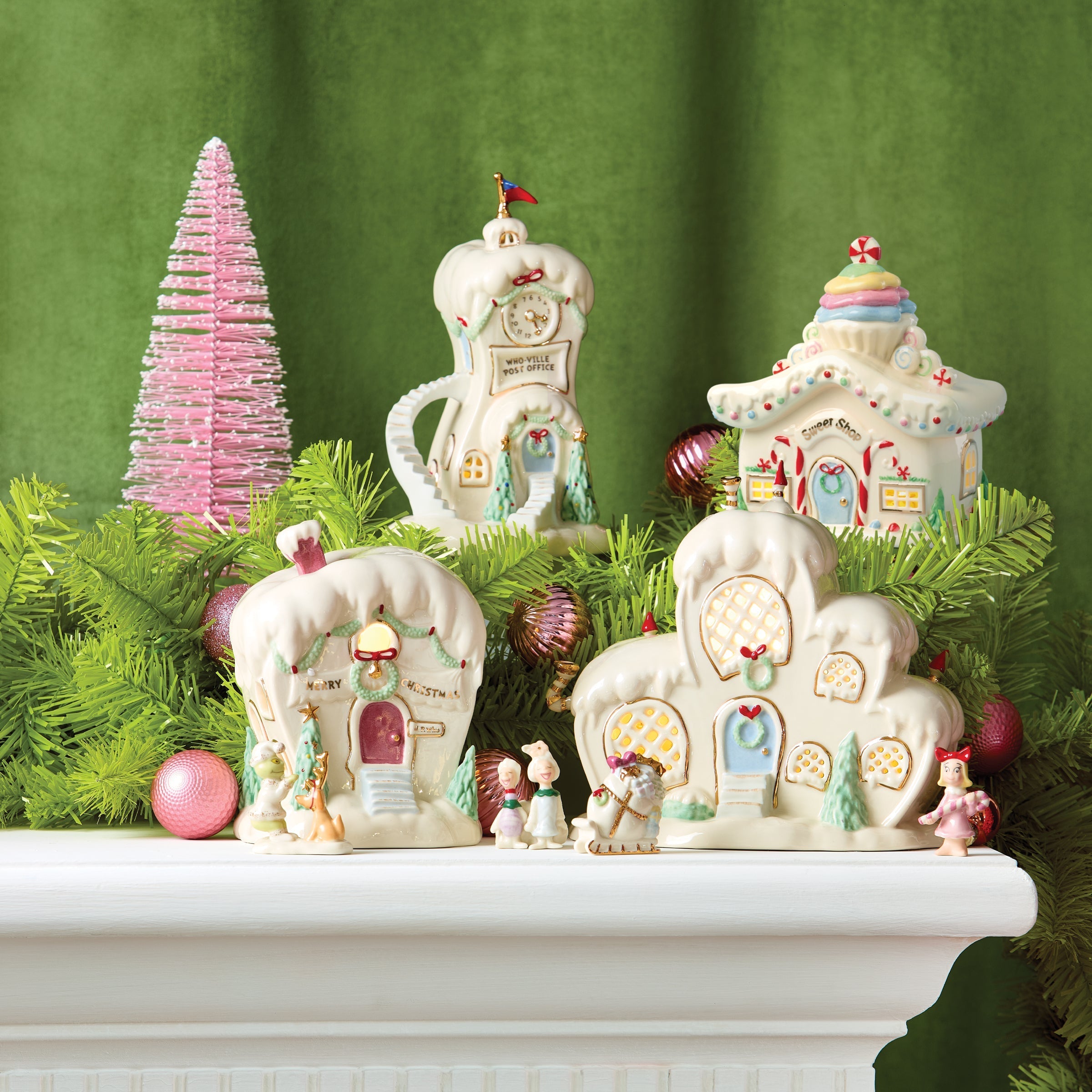 Lenox Westmore Who-Ville Post Office Lit Figurine - Image 3