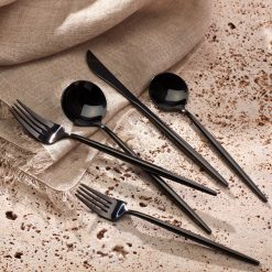 Alternative view of Lenox Westmore Zephyr Black Mirror 45-Piece Flatware Set