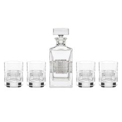 Lenox Westmore Sloane Crystsal 5-Piece Whiskey Set