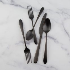 Lenox Westmore Poet Black Satin 20-Piece Flatware Set
