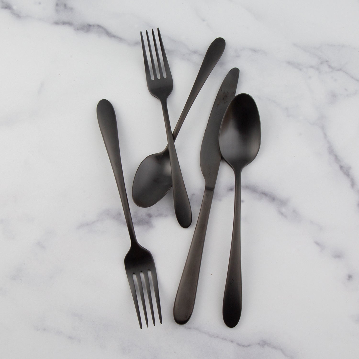 Lenox Westmore Poet Black Satin 20-Piece Flatware Set