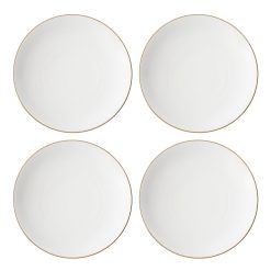Lenox Westmore Trianna White Coupe Dinner Plates, Set of 4