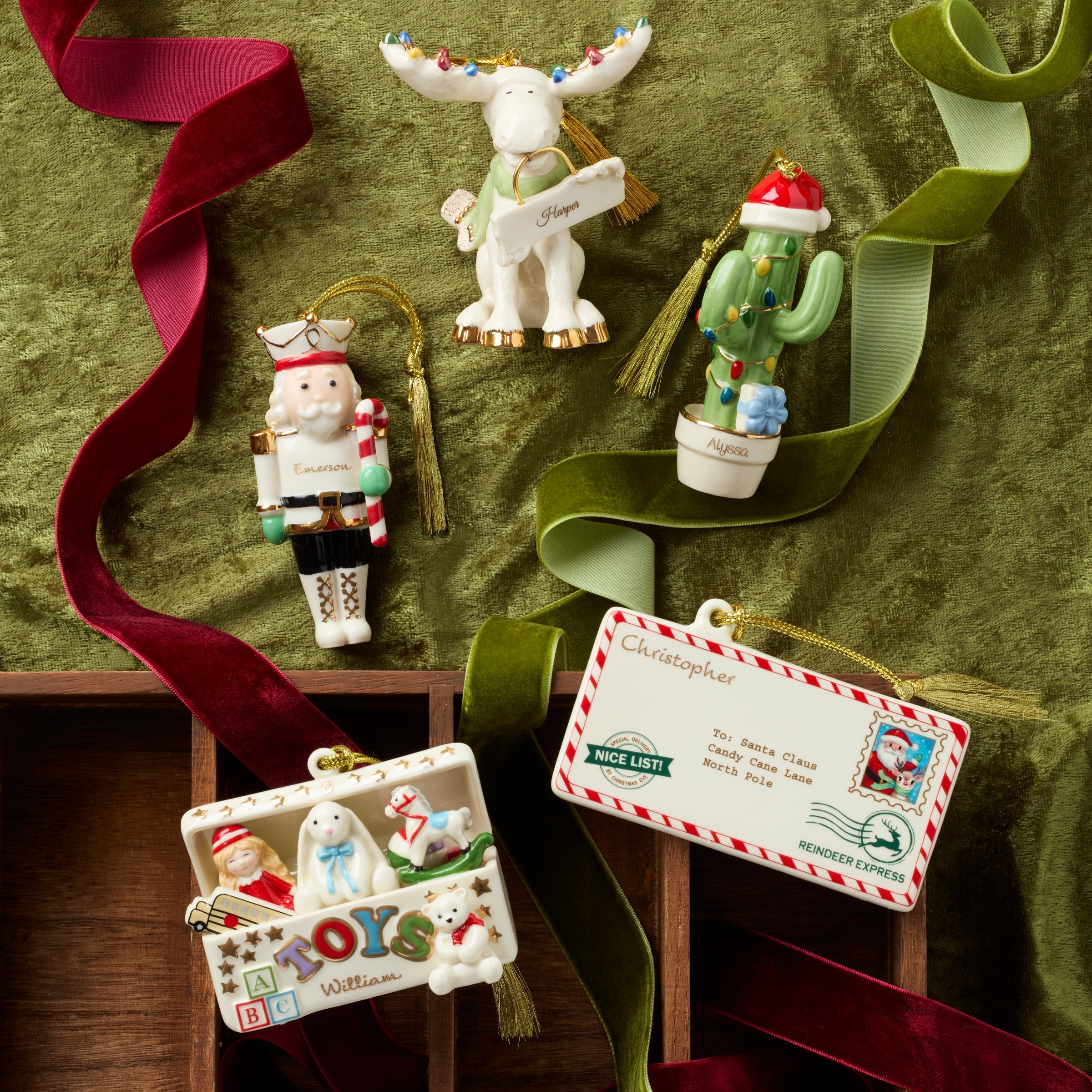 Lenox Westmore Personalized Christmas Cactus Ornament - Image 5