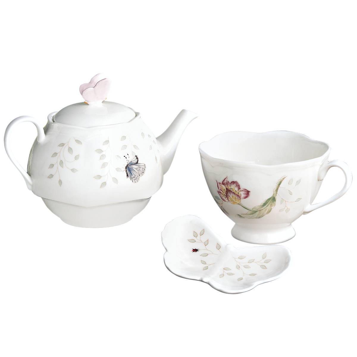 Lenox Westmore Butterfly Meadow 3-Piece Tea Set - Image 7