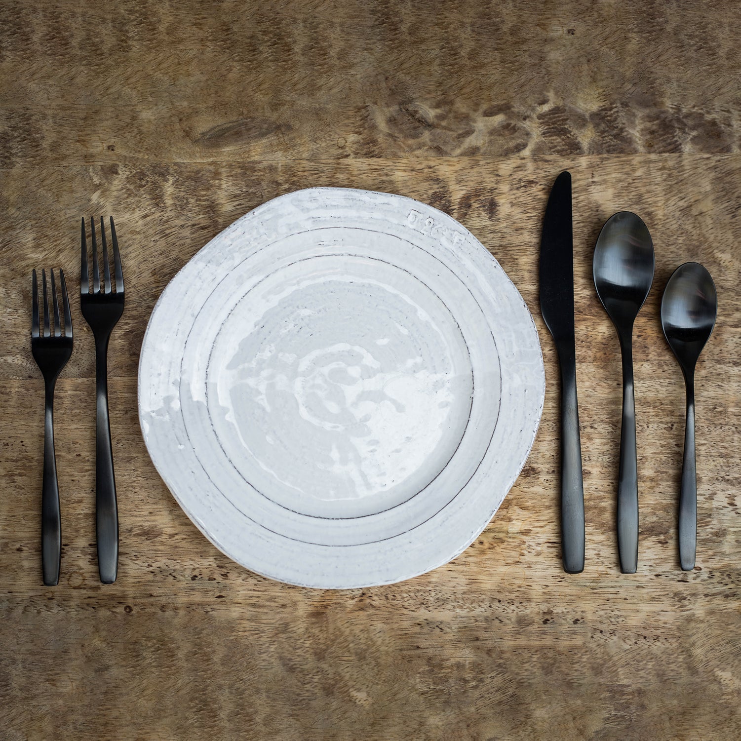 Lenox Westmore Averie Black Satin 20-Piece Flatware Set - Image 6