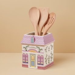 Lenox Westmore Lenox Spice Village Utensil Crock with Wood Utensils