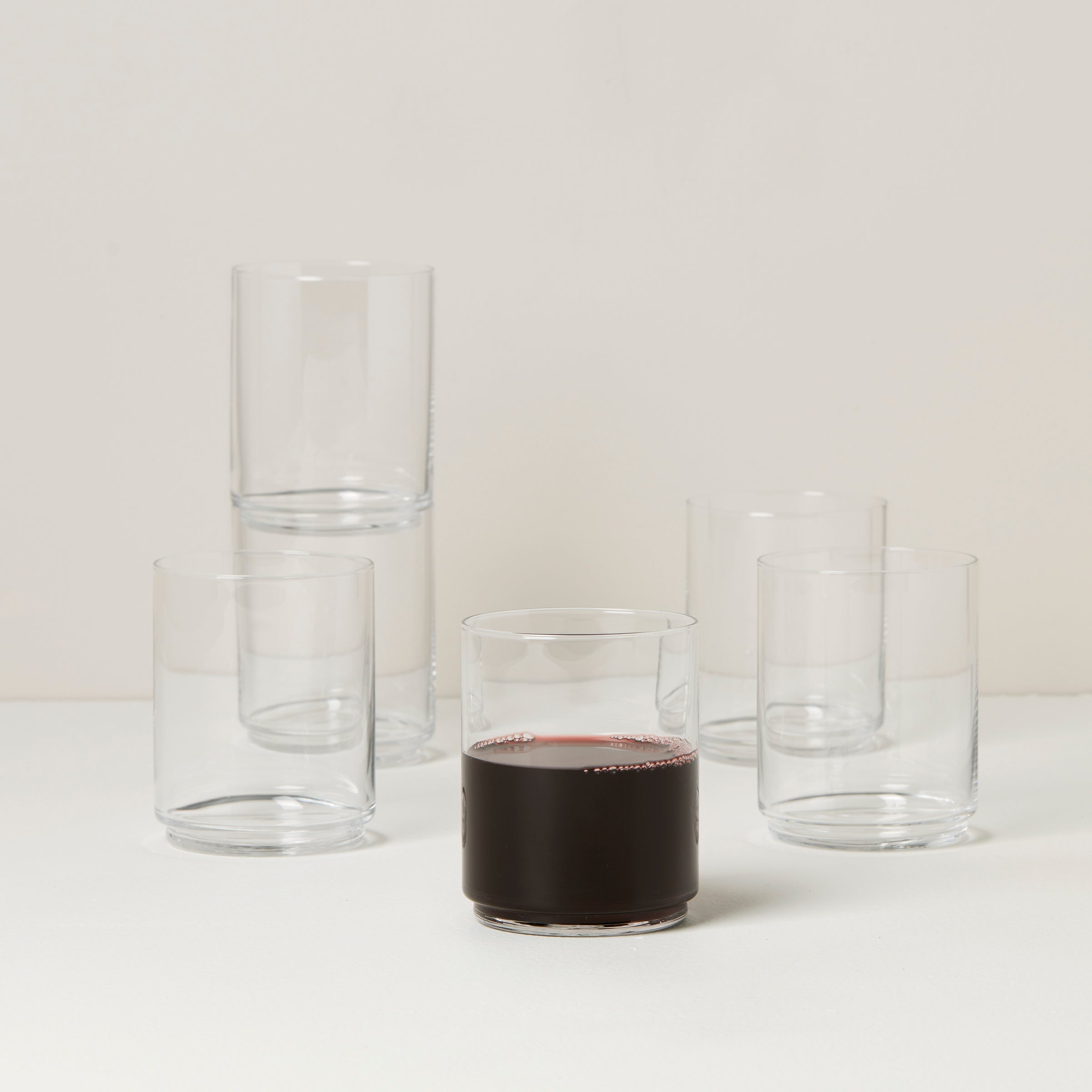 Lenox Westmore Tuscany Classics Stackable Clear Tall Glasses, Set of 6 - Image 2