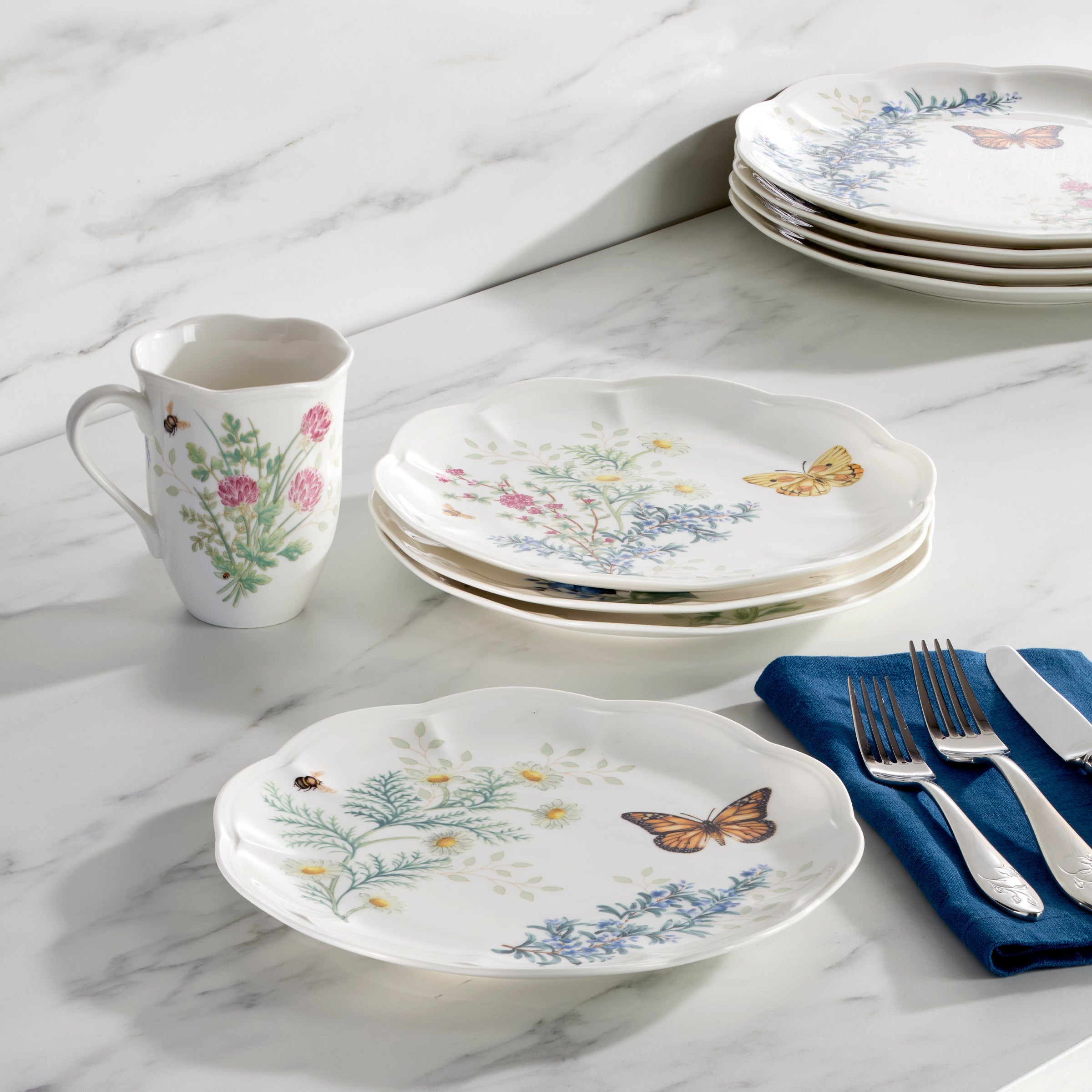 Lenox Westmore Butterfly Meadow Herbs Accent Plates, Set of 4 - Image 6