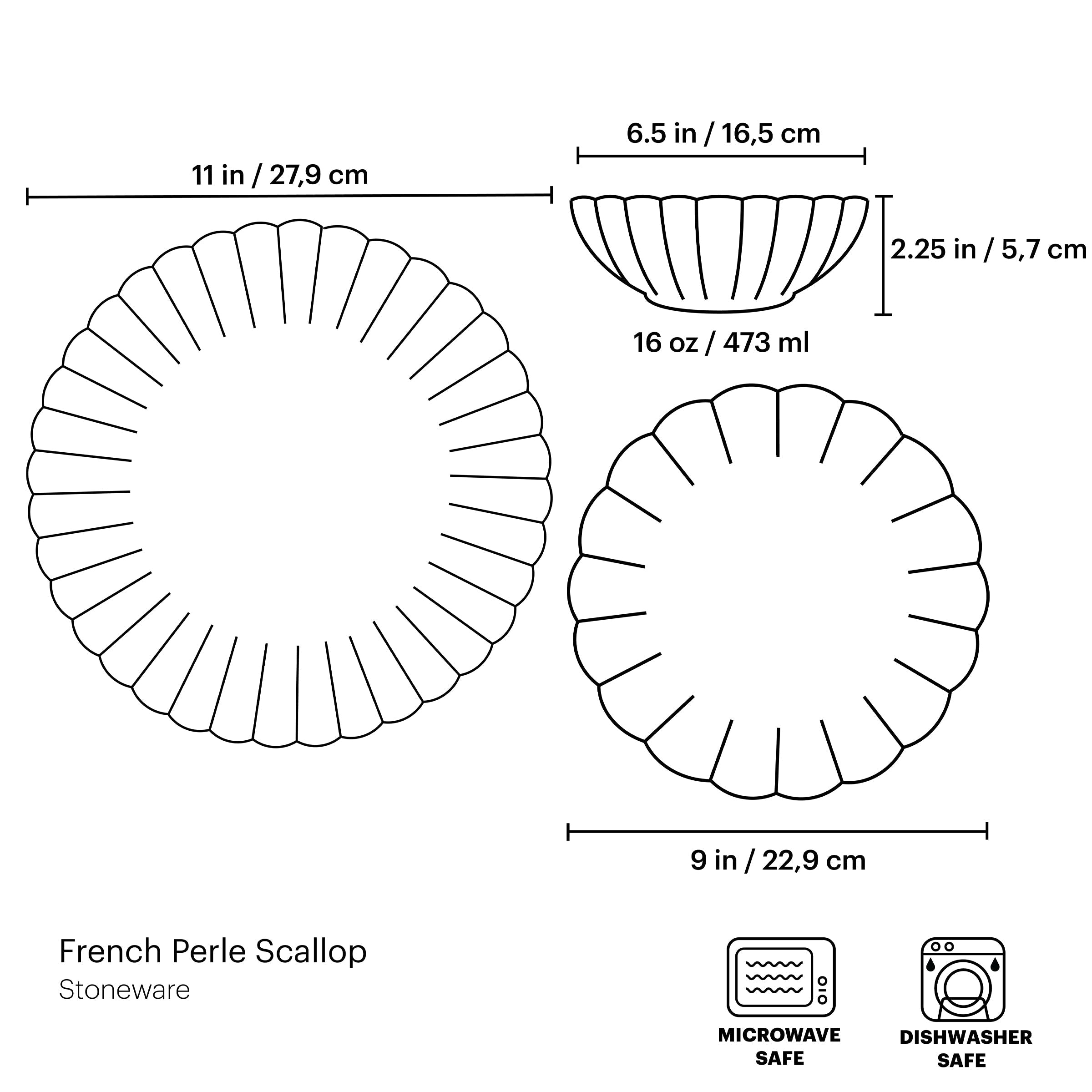 Lenox Westmore French Perle Scallop Ice Blue 12-Piece Dinnerware Set - Image 10