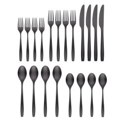 Alternative view of Lenox Westmore Averie Black Satin 20-Piece Flatware Set