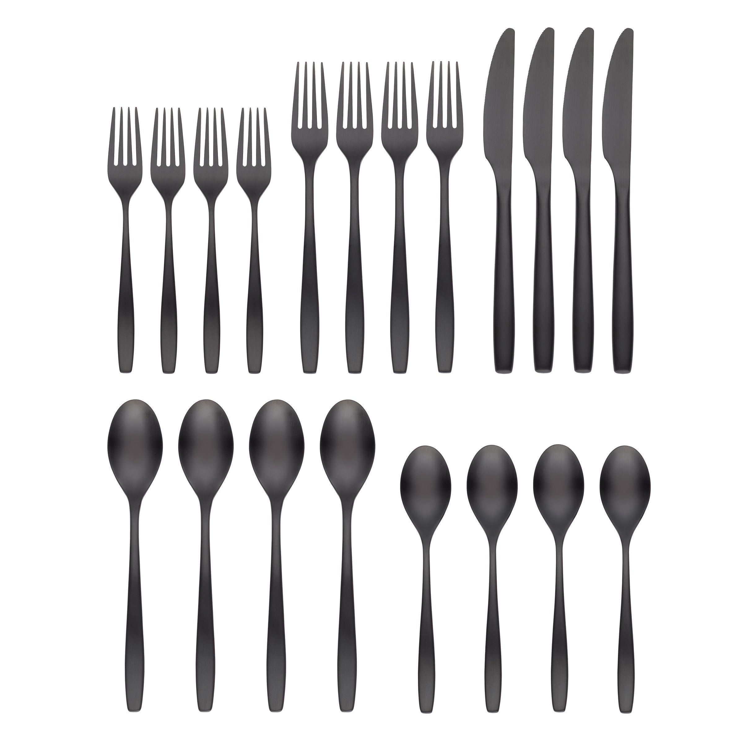 Lenox Westmore Averie Black Satin 20-Piece Flatware Set - Image 2