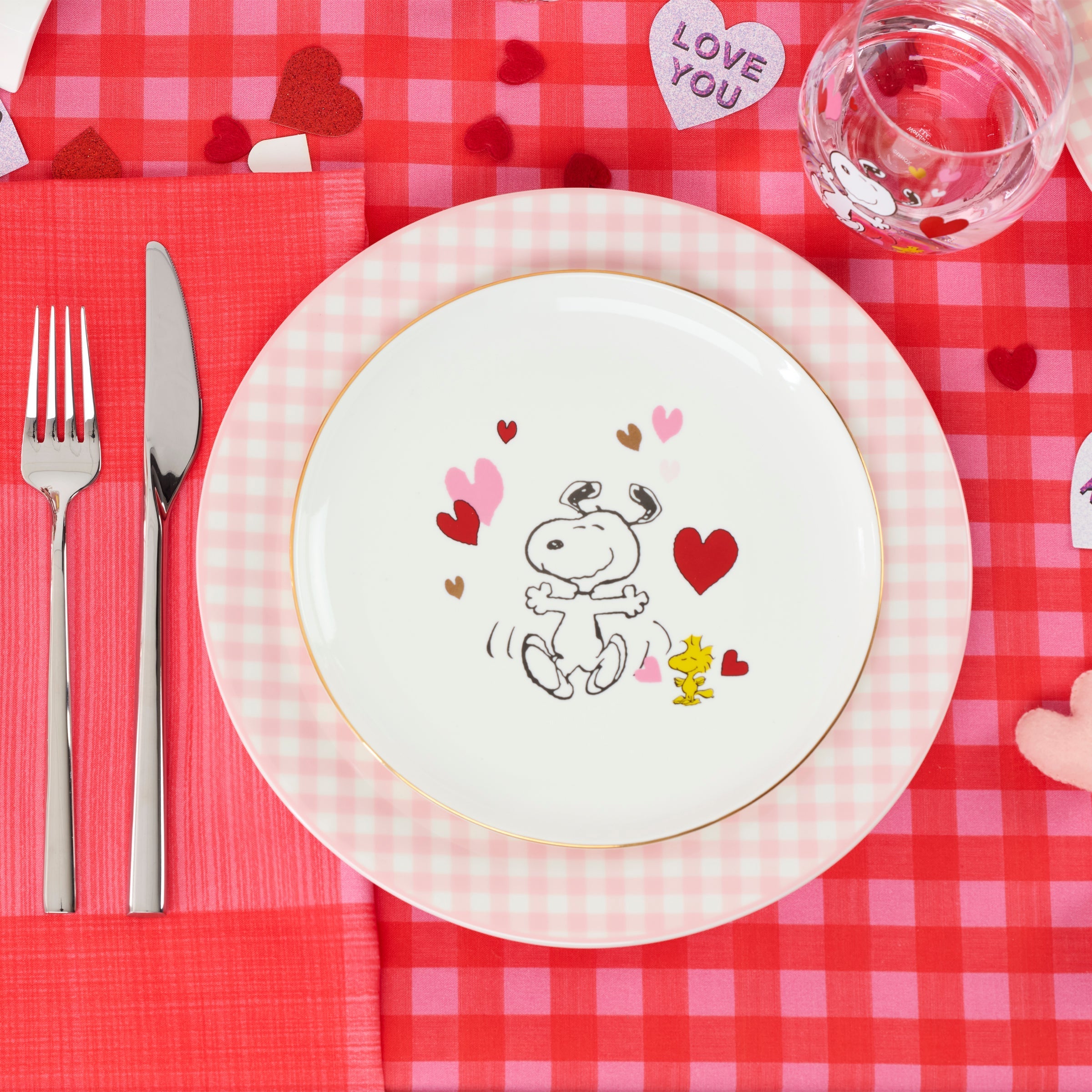 Lenox Westmore Gingham Pink Dinner Plates, Set of 4 - Image 6