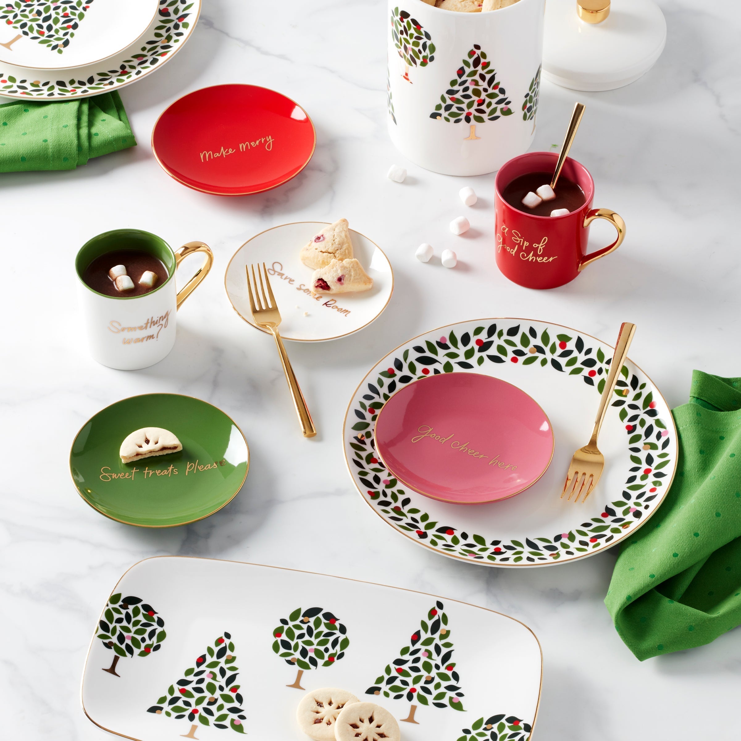 Lenox Westmore Be Jolly Color Tidbit Plates - Set of 4 - Image 3