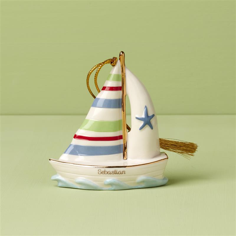 Lenox Westmore Personalized Sailboat Ornament