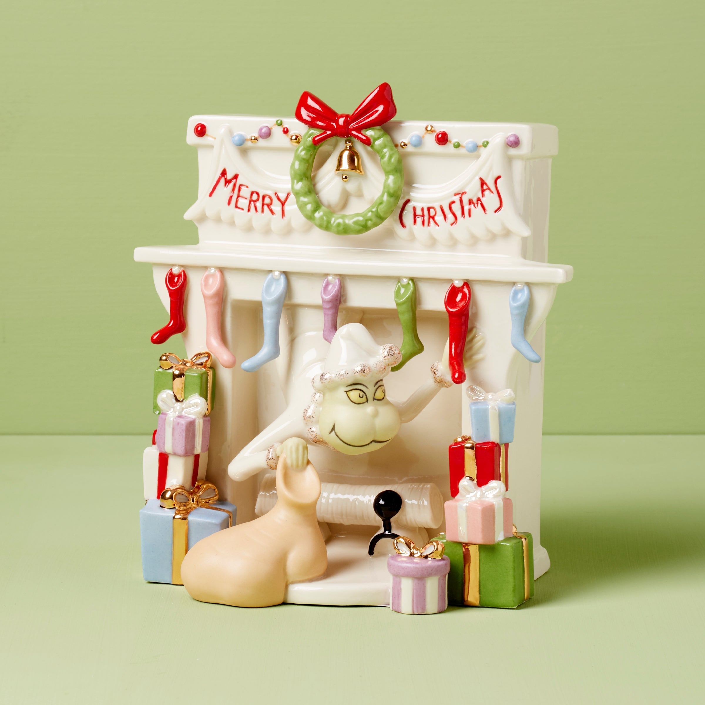 Lenox Westmore Grinch Stealing Stockings Figurine