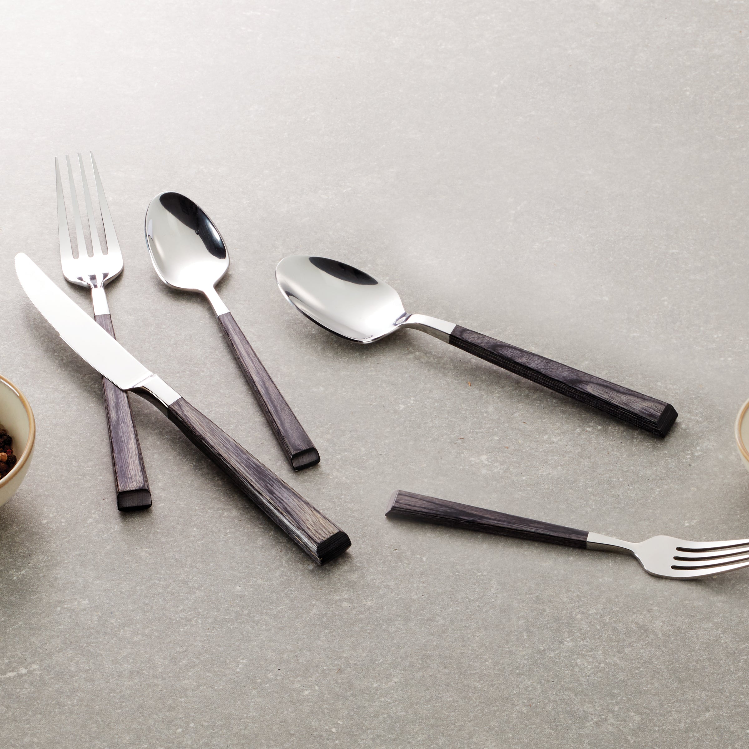 Lenox Westmore Coronado Charcoal 5-Piece Place Setting - Image 3