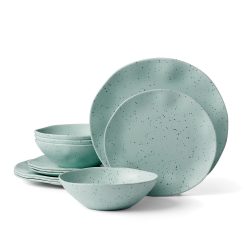 Lenox Westmore Terrazzo Melamine Mint 12-Piece Dinnerware Set