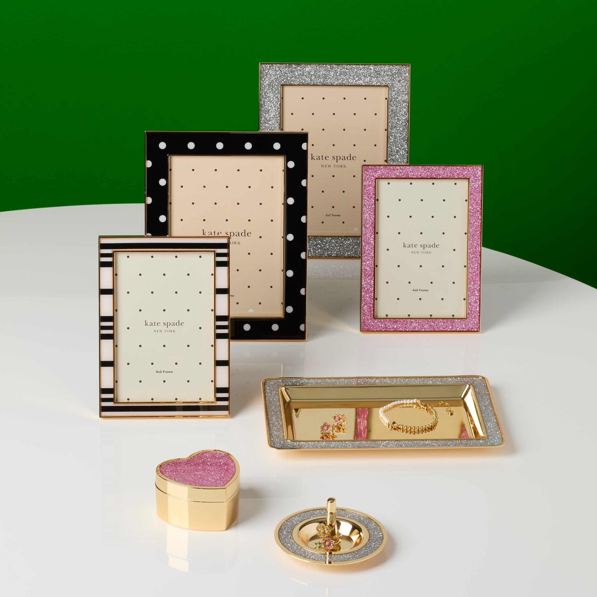 Lenox Westmore Sitting Pretty Silver Glitter 5x7 Photo Frame - Image 4