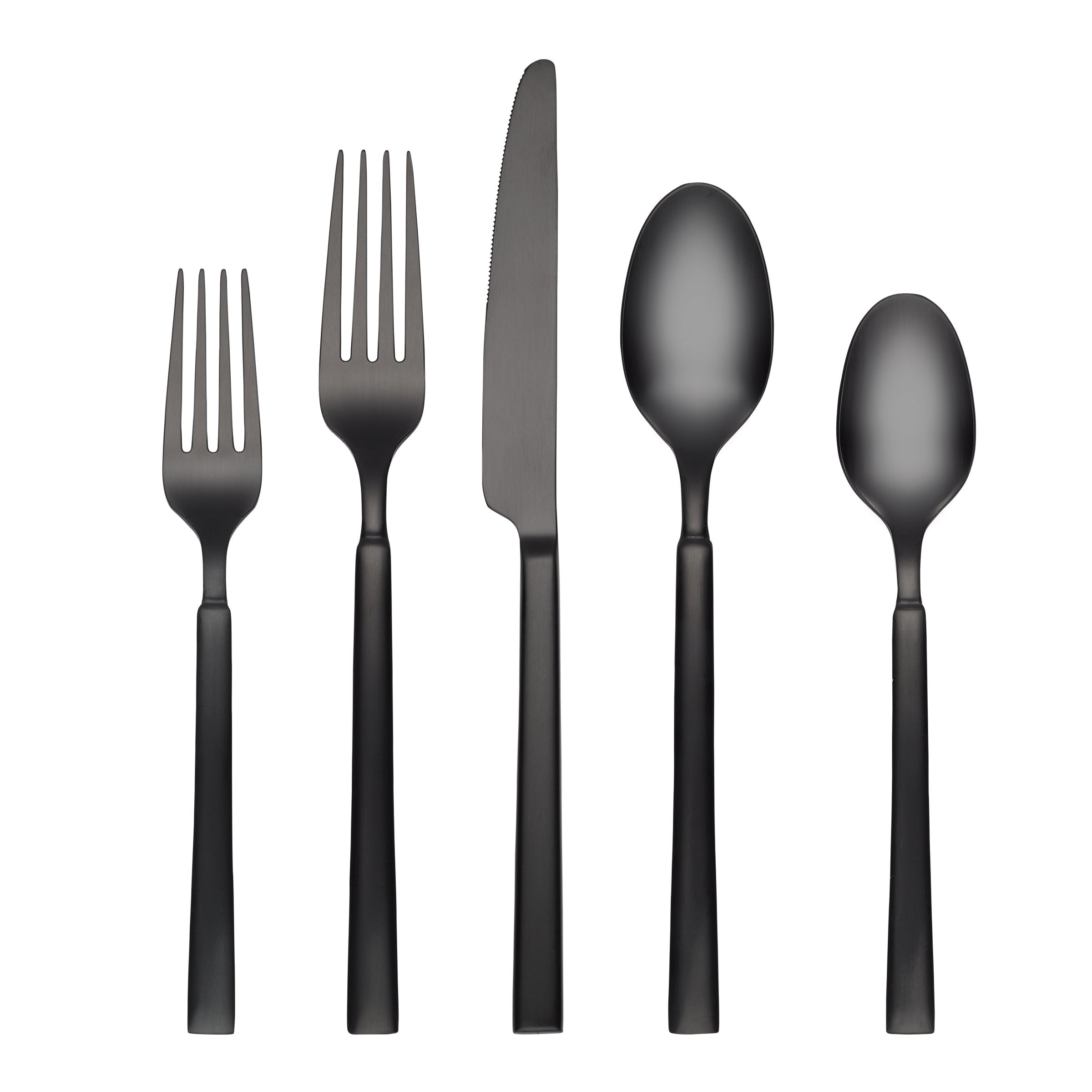 Lenox Westmore Gailann Black Satin 20-Piece Flatware Set