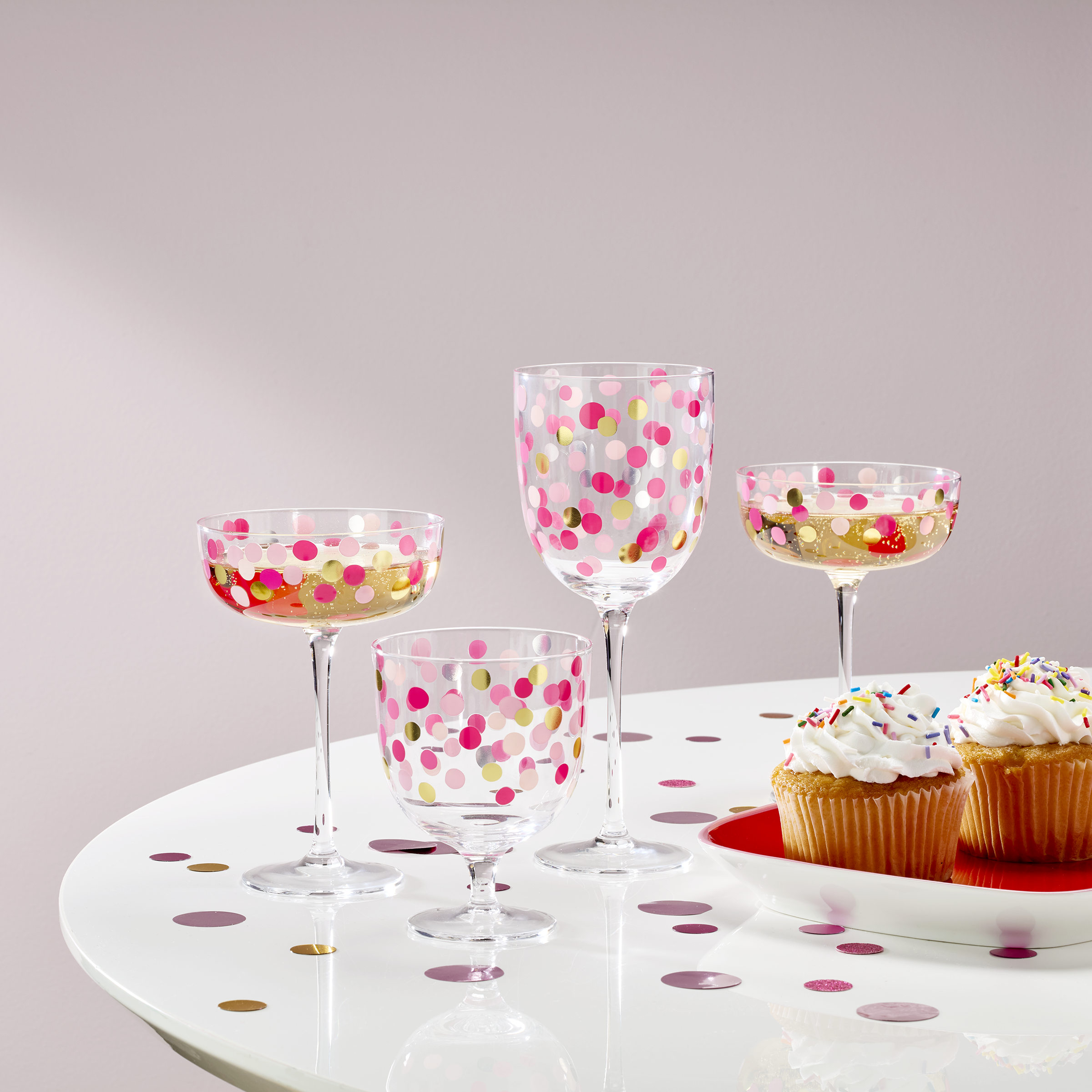 Lenox Westmore It's Raining Confetti Wine Glasses, Set of 4 - Image 2