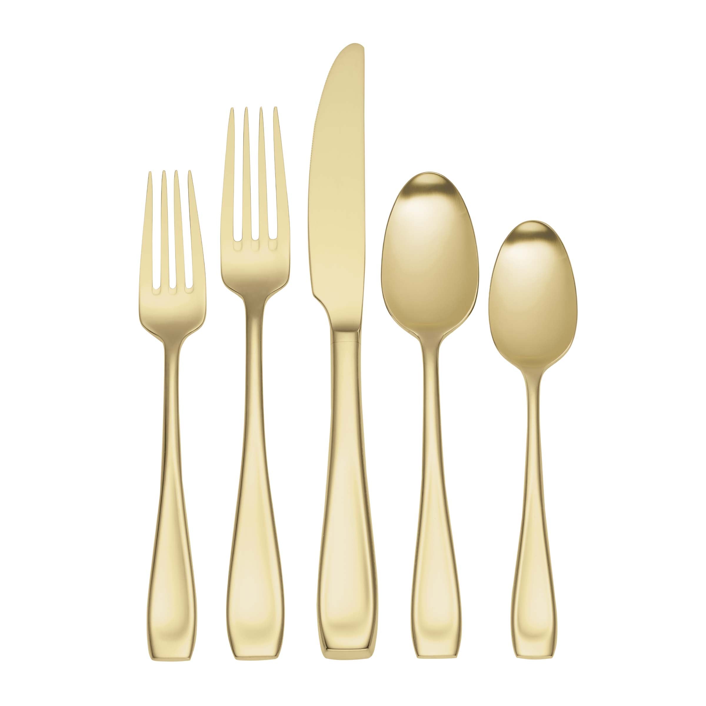 Lenox Westmore Moda Champagne Satin 20- Piece Flatware Set