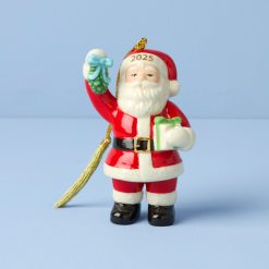Lenox Westmore 2025 Santa with Mistletoe Ornament