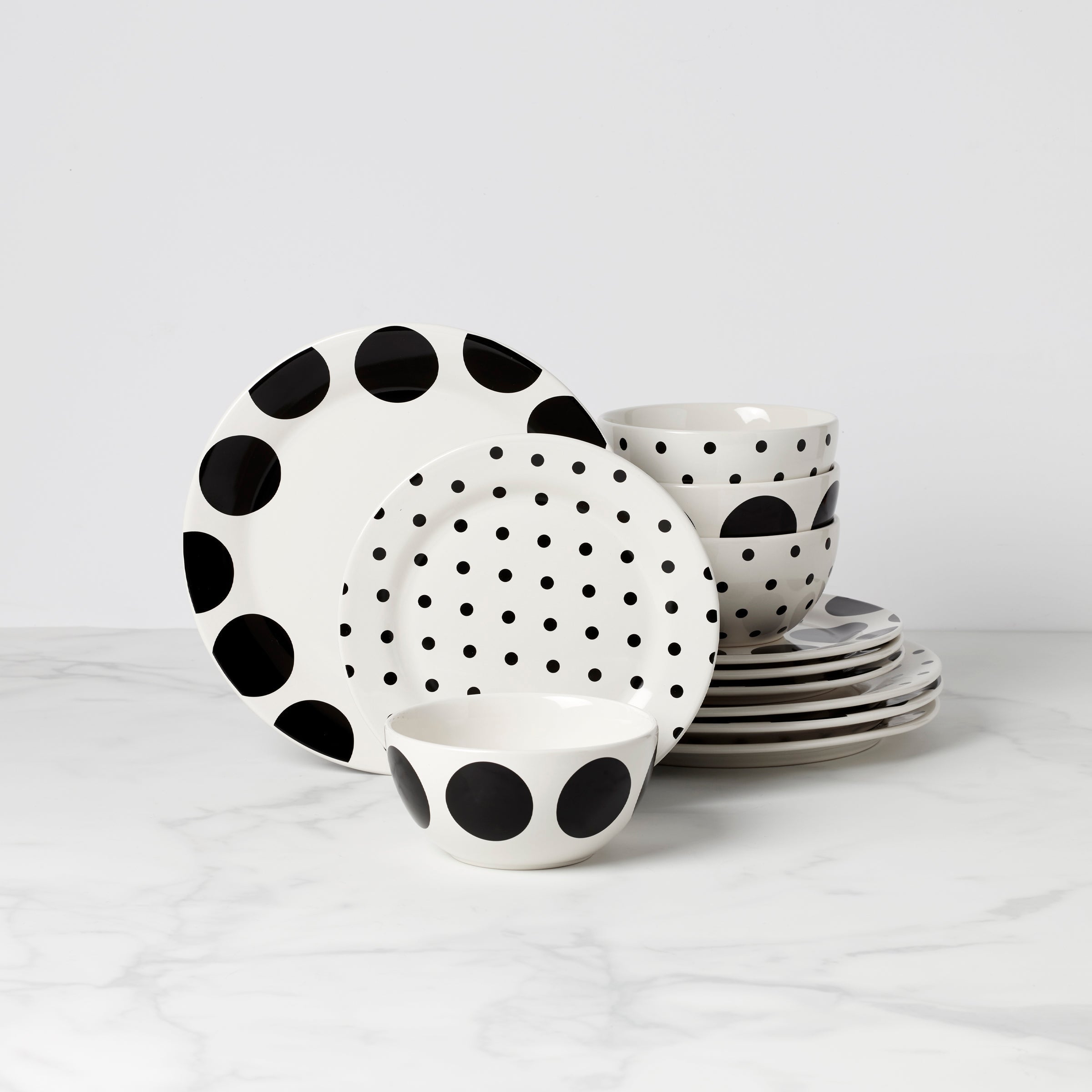 Lenox Westmore On The Dot 12-Piece Dinnerware Set