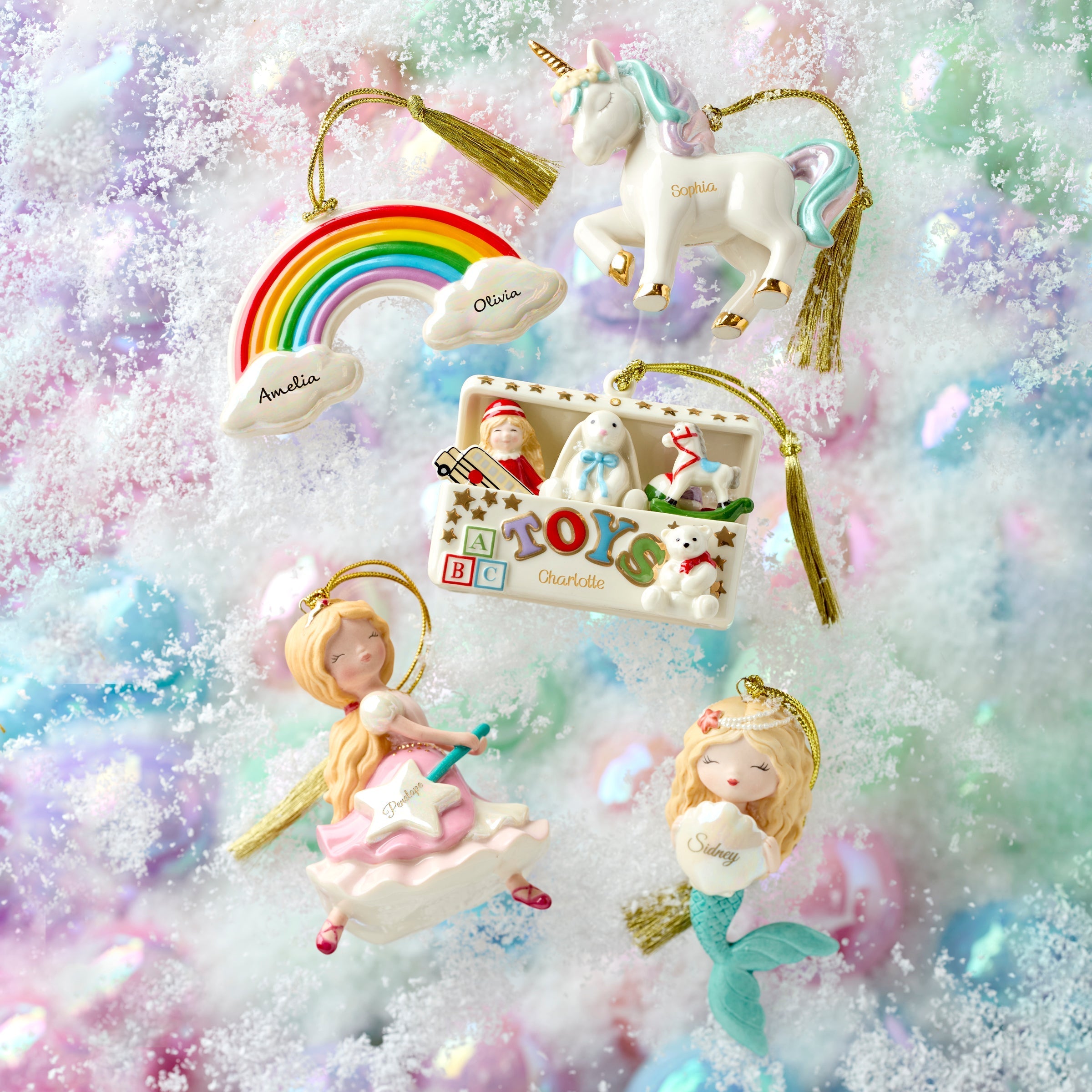 Lenox Westmore Personalized Rainbow Ornament - Image 2