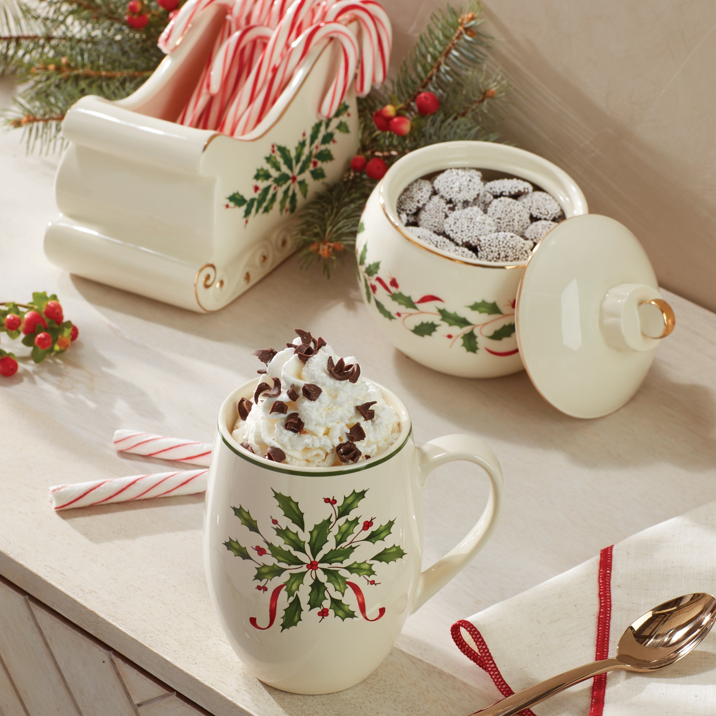 Lenox Westmore Holiday Ornament Candy Jar - Image 3