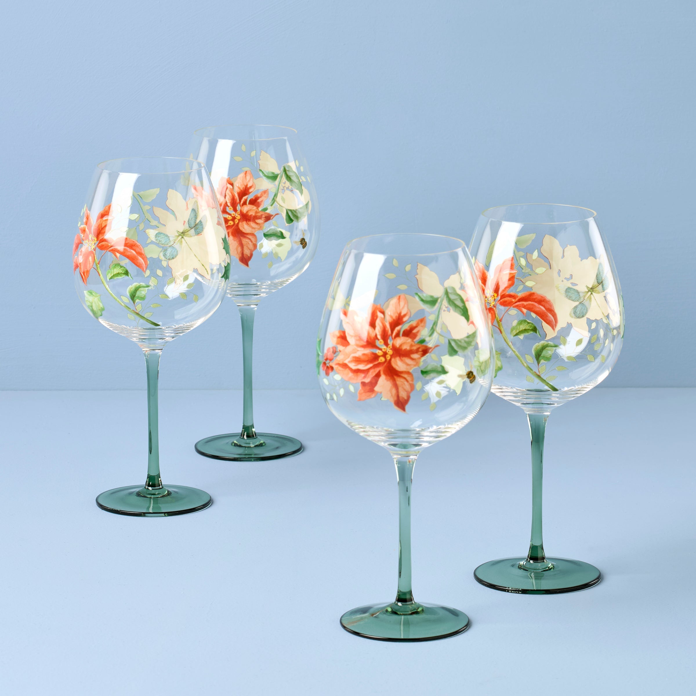 Lenox Westmore Butterfly Meadow Holiday Balloon Glasses, Set of 4 - Image 2