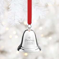 Alternative view of Lenox Westmore 2025 Annual Christmas Bell Sterling Silver Ornament