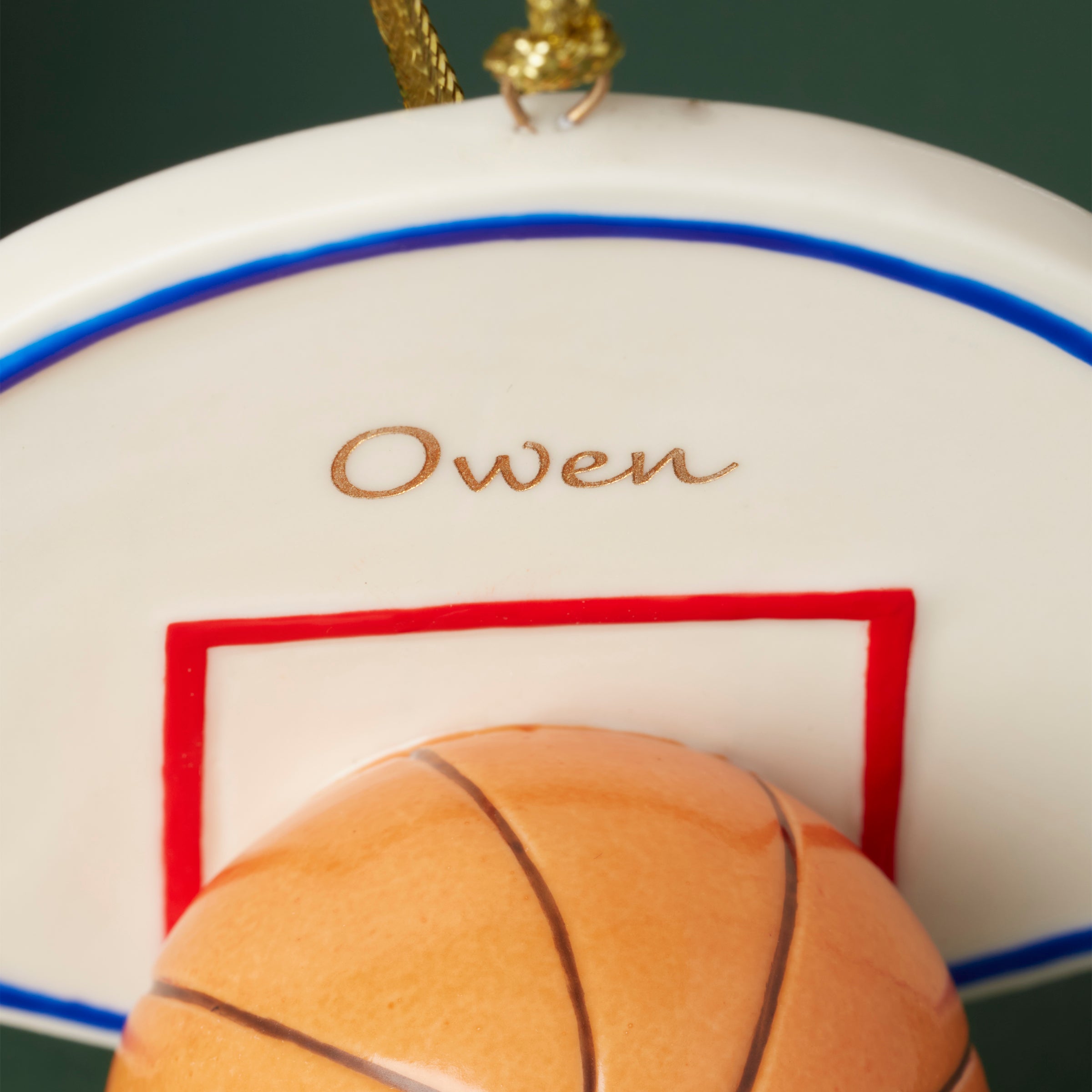Lenox Westmore Personalized Basketball Ornament - Image 3