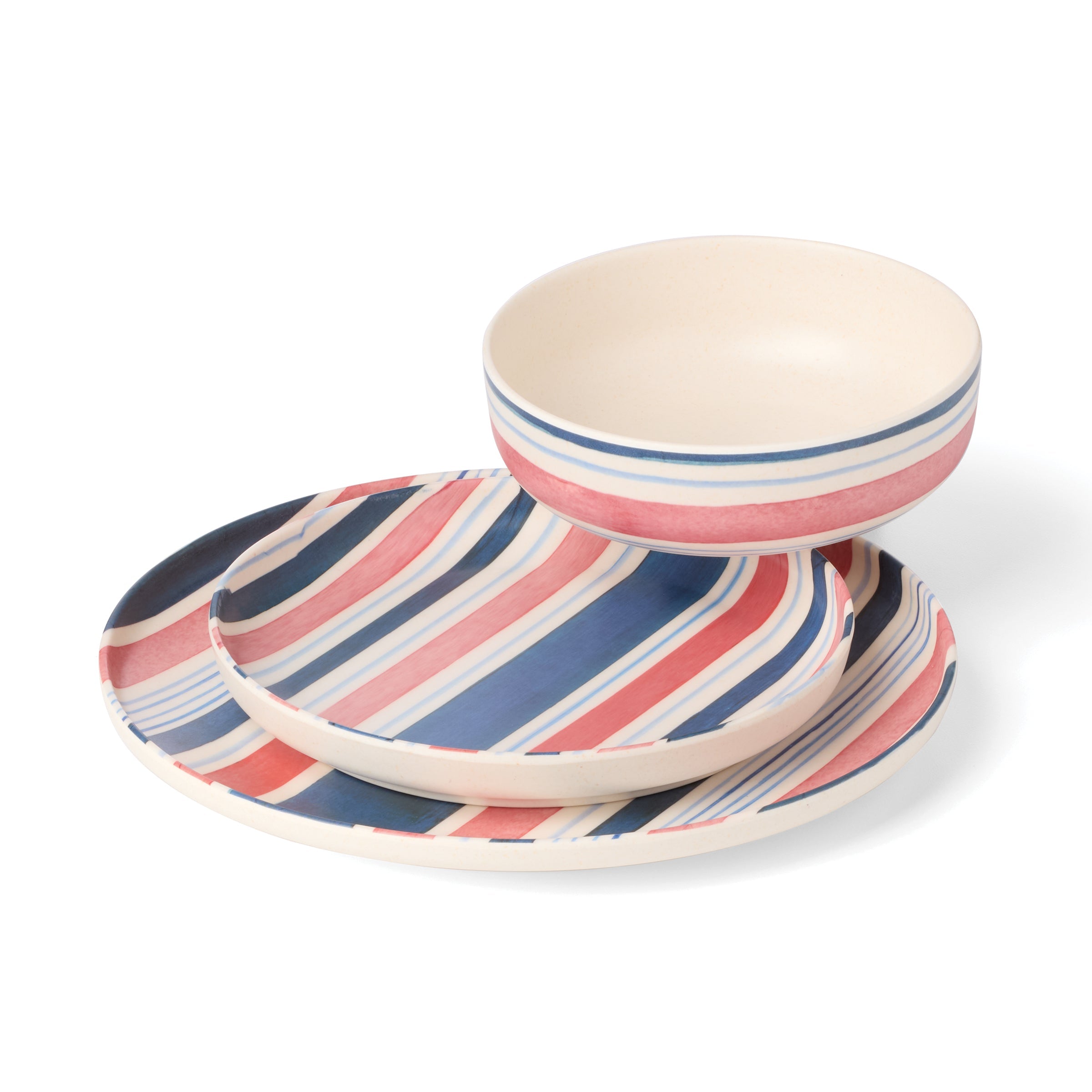 Lenox Westmore 24 Seven Melamine Stripe 12-Piece Dinnerware Set - Image 10