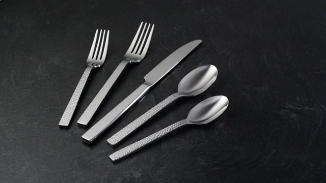 Lenox Westmore Chefs Table Hammered 45-Piece Flatware Set - Image 2