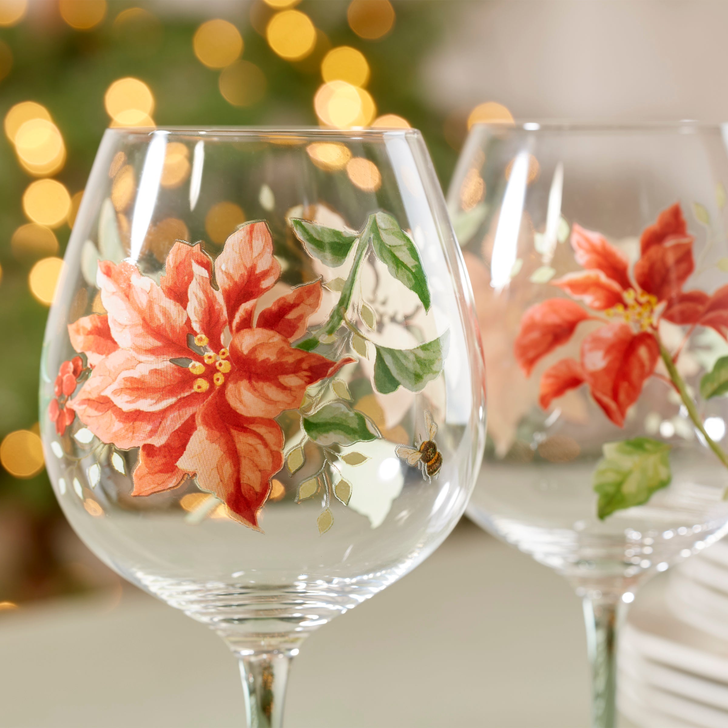 Lenox Westmore Butterfly Meadow Holiday Balloon Glasses, Set of 4 - Image 4