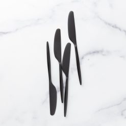 Lenox Westmore Gaze Black Satin Spreaders, Set of 4
