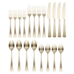 Alternative view of Lenox Westmore Morgan Champagne Satin 20-Piece Flatware Set