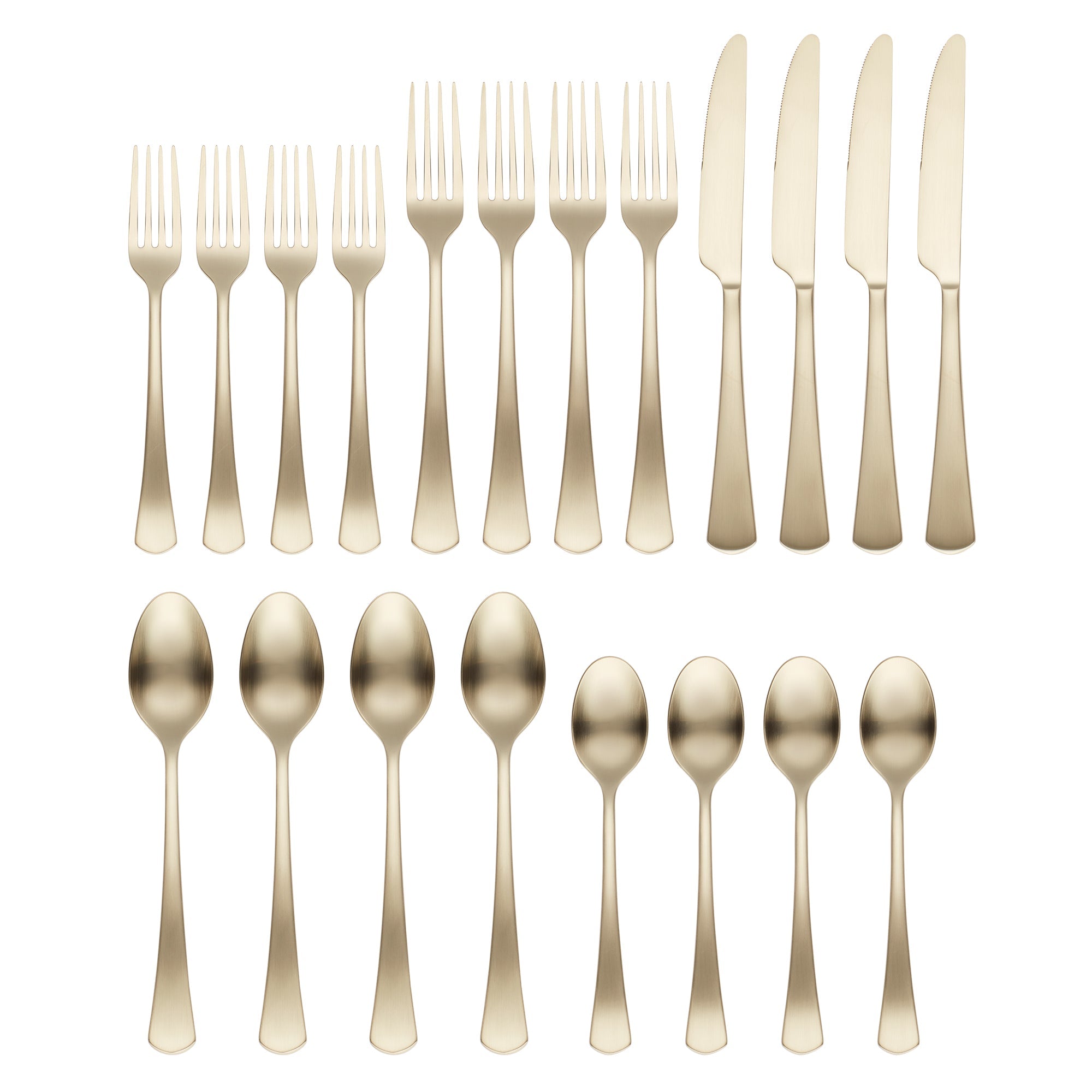 Lenox Westmore Morgan Champagne Satin 20-Piece Flatware Set - Image 2
