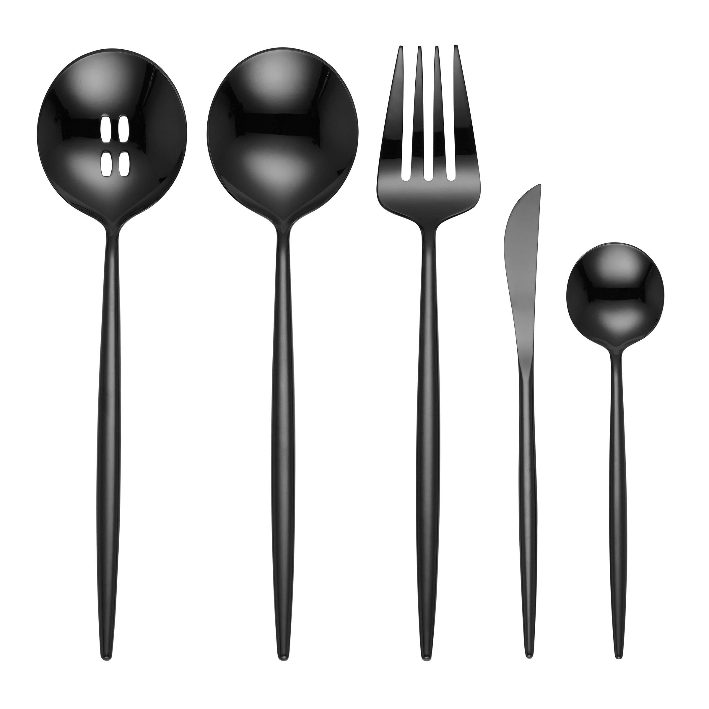 Lenox Westmore Zephyr Black Mirror 45-Piece Flatware Set - Image 4