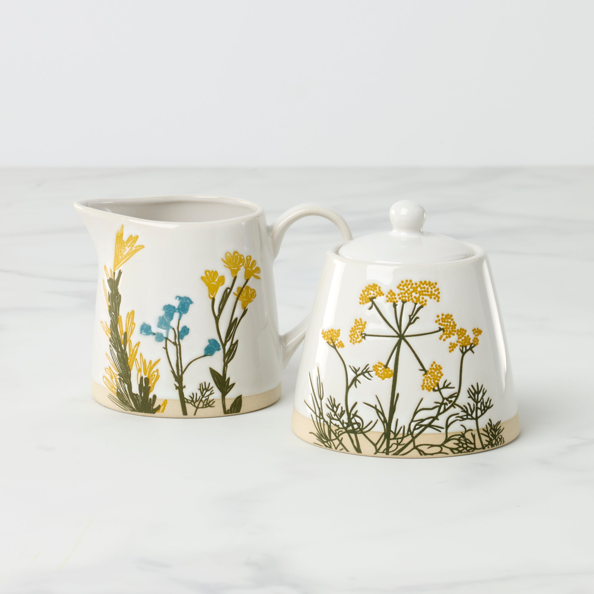 Lenox Westmore Wildflowers Sugar & Creamer Set - Image 2