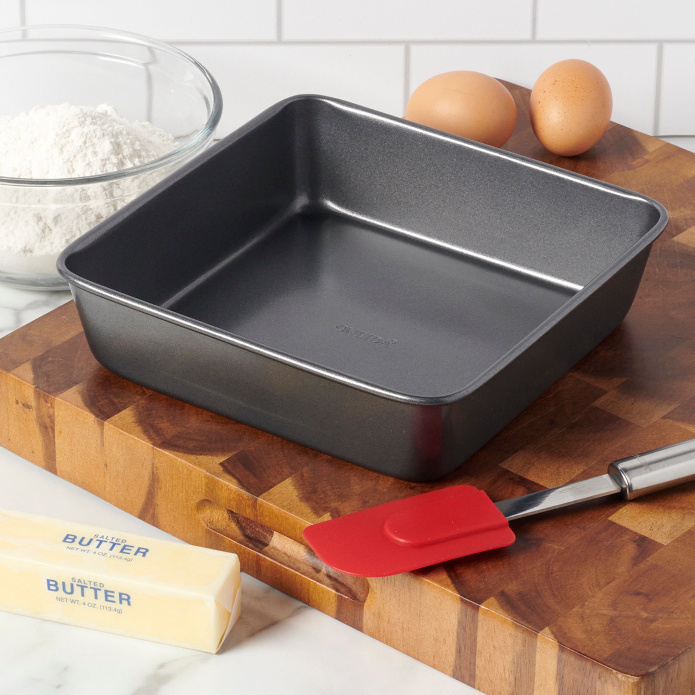 Lenox Westmore Bliss Bakeware 8 Square Cake Pan - Image 2