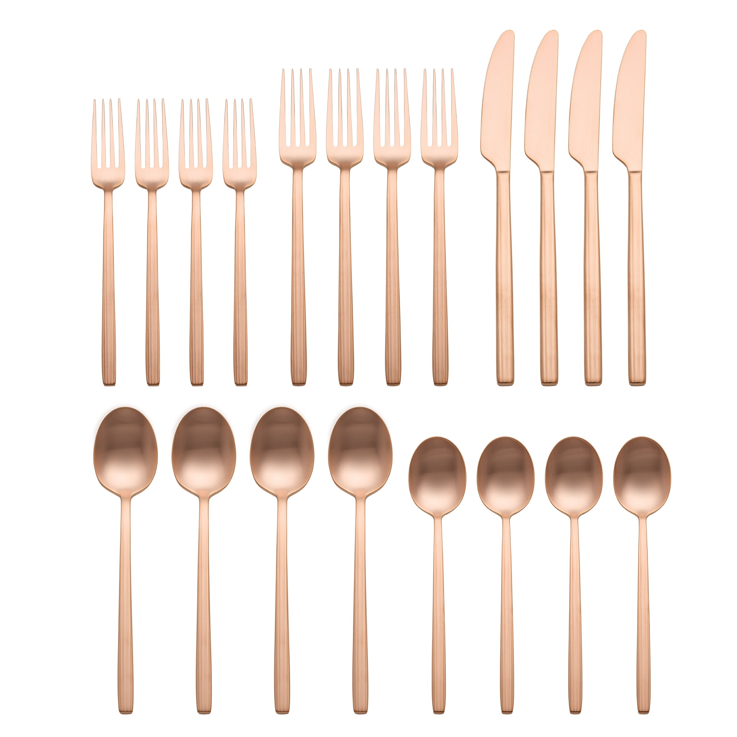 Lenox Westmore Dean Rose Gold Satin 20-Piece Flatware Set - Image 2