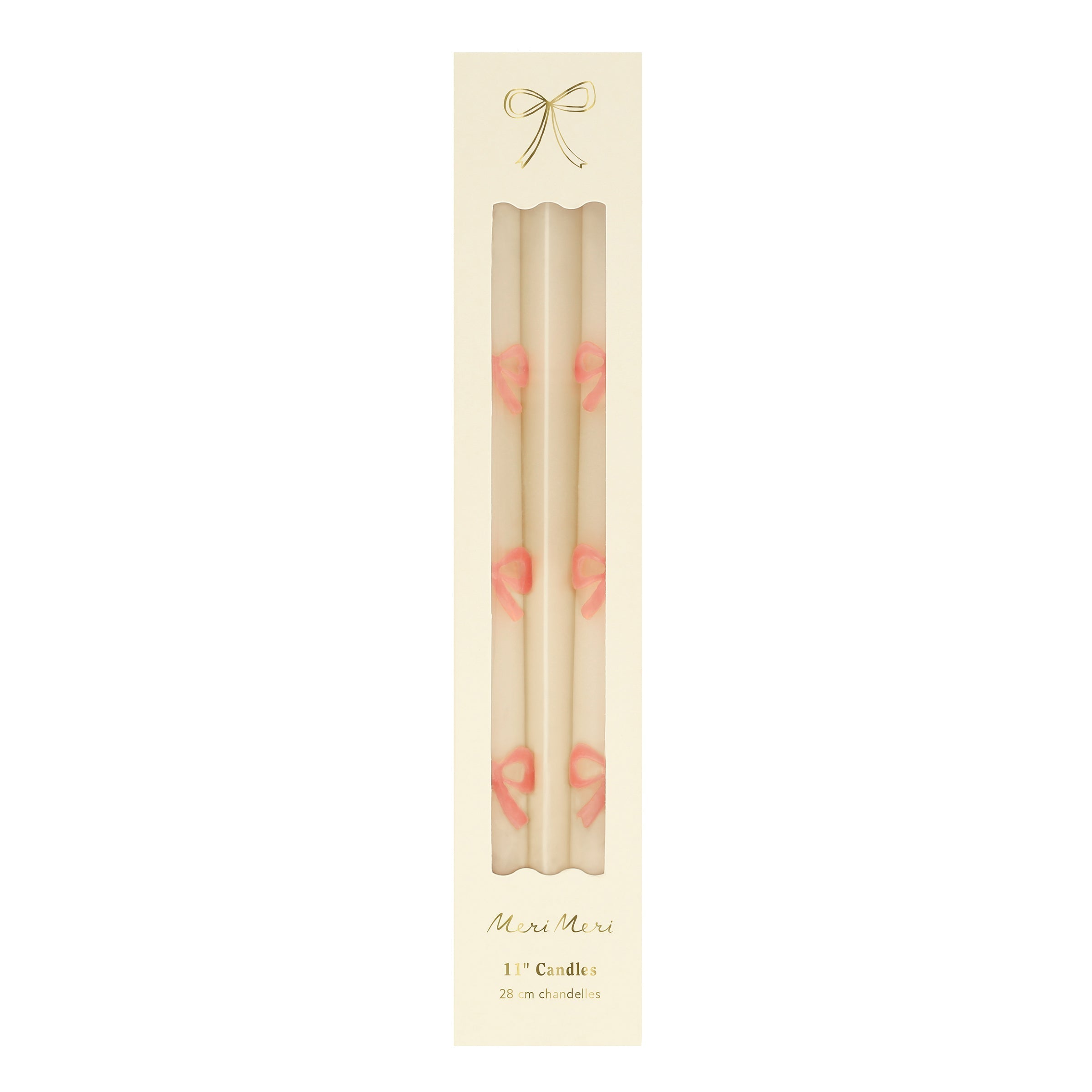 Lenox Westmore Pink Bow Taper Candles, Set of 2 - Image 6