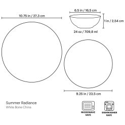 Alternative view of Lenox Westmore Summer Radiance 12-Piece Dinnerware Set