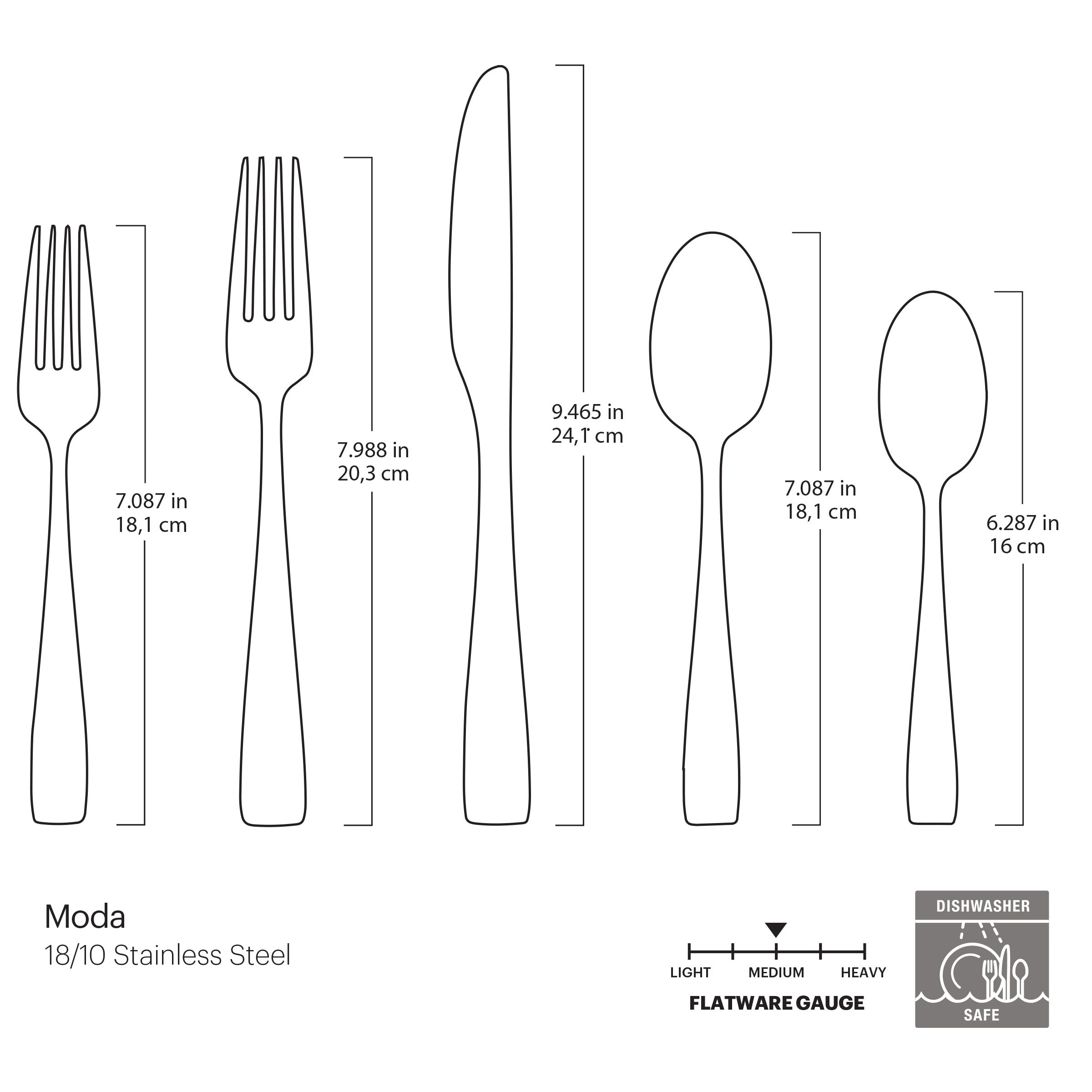 Lenox Westmore Moda Gold Satin 20-Piece Flatware Set - Image 6