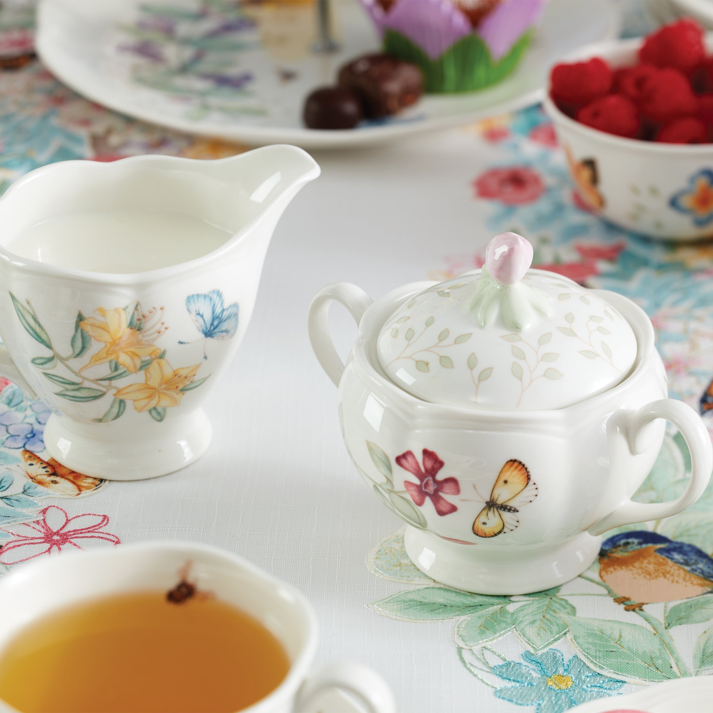 Lenox Westmore Butterfly Meadow 9-Piece Tea Set - Image 3