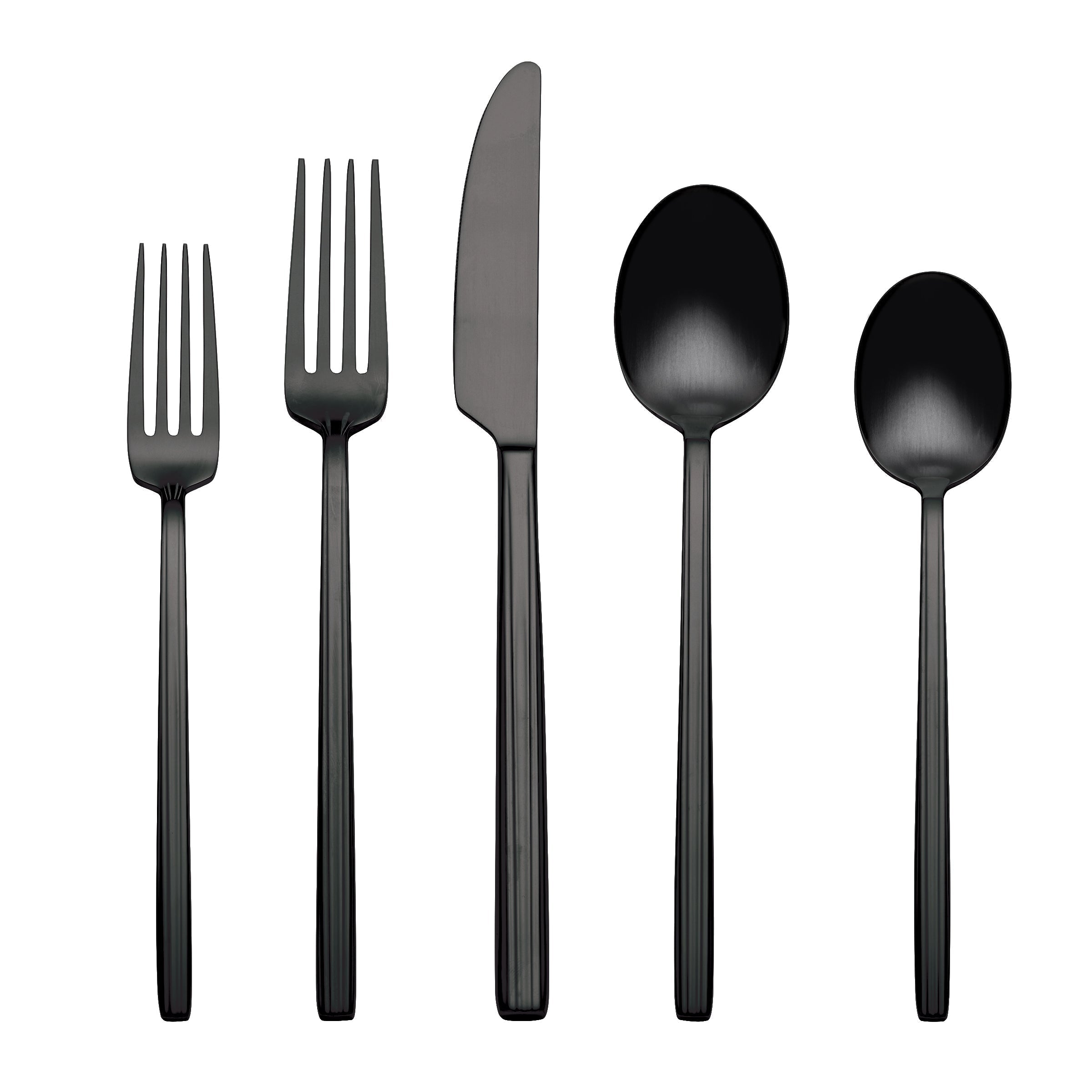 Lenox Westmore Dean Black Satin 20-Piece Flatware Set