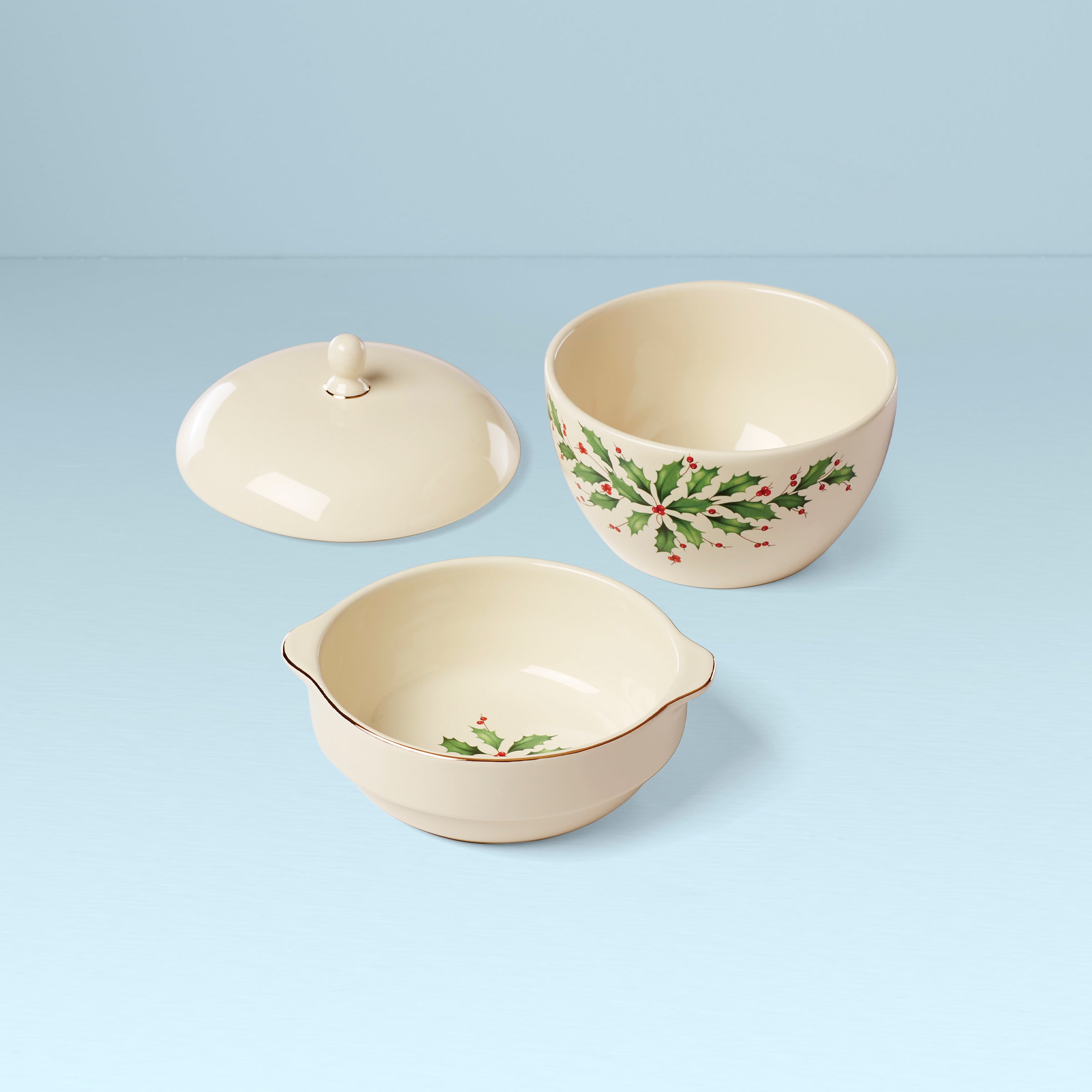 Lenox Westmore Holiday Stackable Bowls 3-Piece Set - Image 2